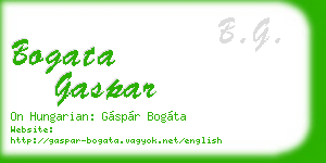 bogata gaspar business card